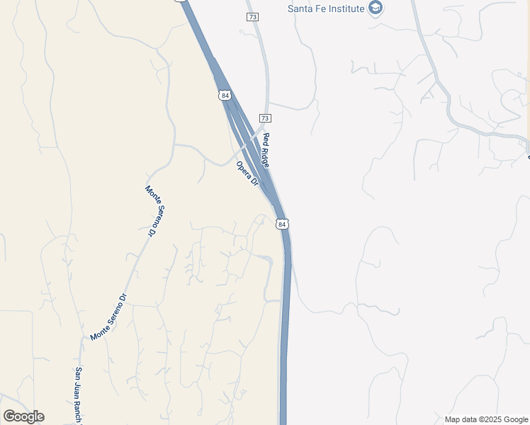 map of restaurants, bars, coffee shops, grocery stores, and more near 14 Valle Pinon in Santa Fe