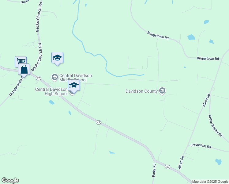 map of restaurants, bars, coffee shops, grocery stores, and more near 590 Elijah Beck Road in Lexington