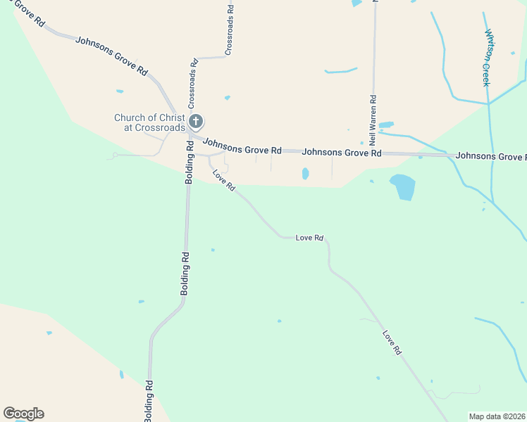 map of restaurants, bars, coffee shops, grocery stores, and more near 1618 Love Road in Bells