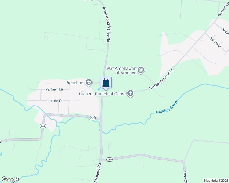 map of restaurants, bars, coffee shops, grocery stores, and more near 4966 Barfield Crescent Road in Murfreesboro