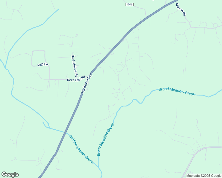 map of restaurants, bars, coffee shops, grocery stores, and more near Woodbrook Lane in Iredell County