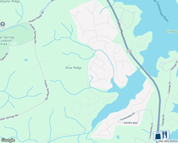 map of restaurants, bars, coffee shops, grocery stores, and more near 100 Seminole Lane in Loudon