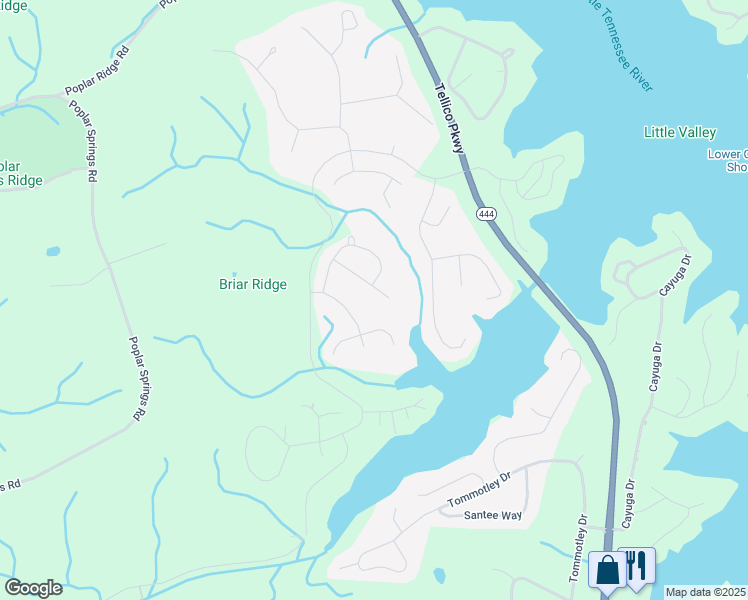 map of restaurants, bars, coffee shops, grocery stores, and more near 414 Seminole Place in Loudon