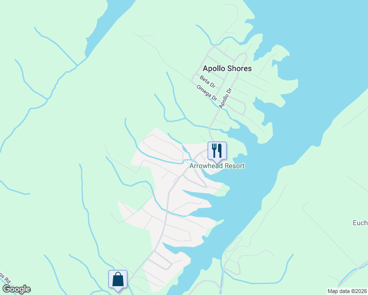 map of restaurants, bars, coffee shops, grocery stores, and more near 433 Randall Fugate Road in Spring City