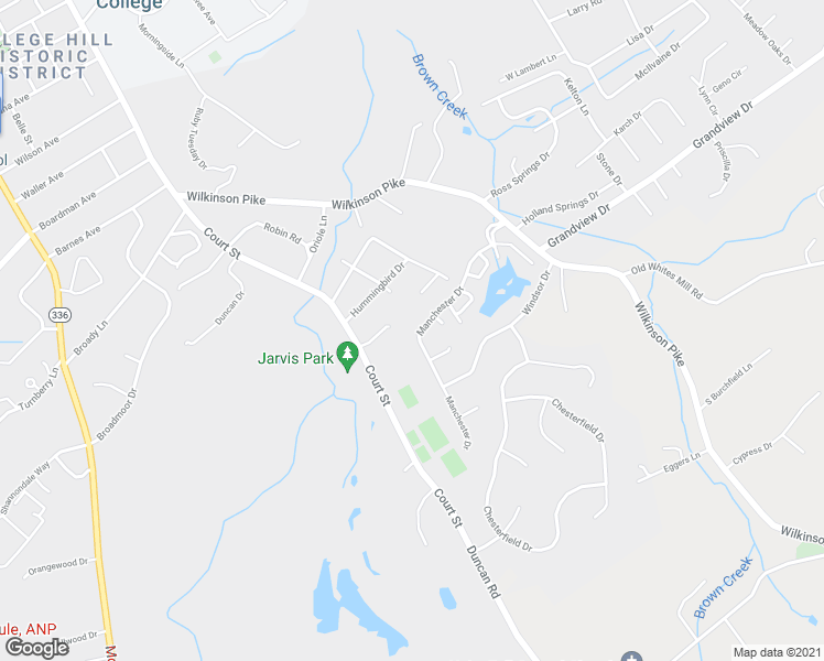 map of restaurants, bars, coffee shops, grocery stores, and more near 180 Manchester Drive in Maryville