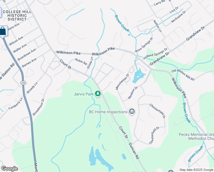 map of restaurants, bars, coffee shops, grocery stores, and more near 100 Hummingbird Drive in Maryville