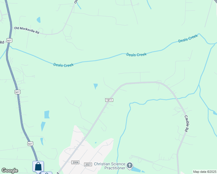 map of restaurants, bars, coffee shops, grocery stores, and more near McNair Circle in Salisbury