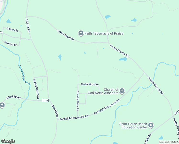 map of restaurants, bars, coffee shops, grocery stores, and more near 1165 Beech Tree Place in Asheboro