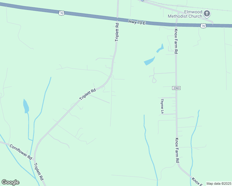 map of restaurants, bars, coffee shops, grocery stores, and more near 135 Isenhour Farm Lane in Cleveland