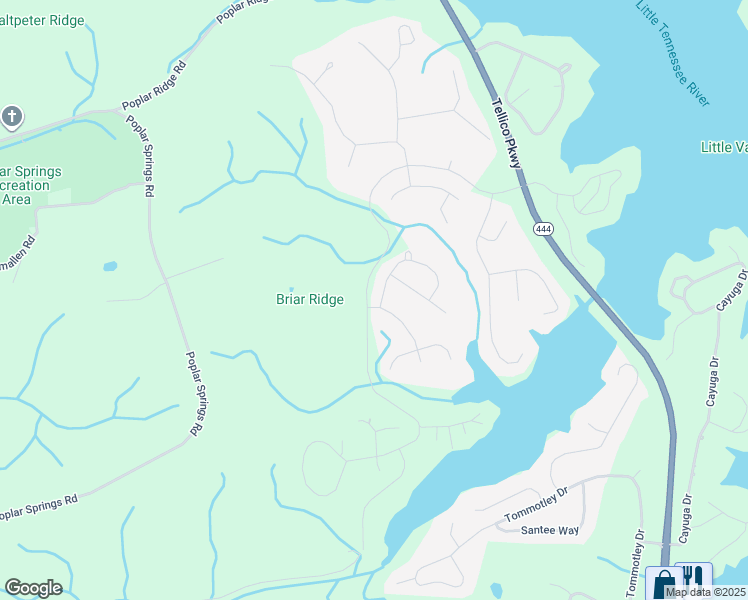 map of restaurants, bars, coffee shops, grocery stores, and more near 100 Seminole Lane in Loudon