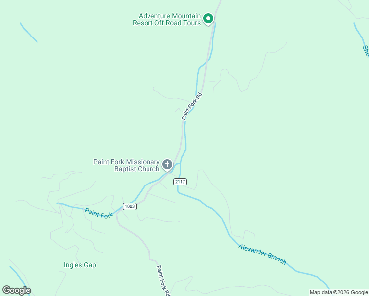 map of restaurants, bars, coffee shops, grocery stores, and more near 485 Paint Fork Road in Barnardsville