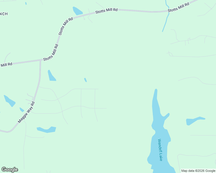 map of restaurants, bars, coffee shops, grocery stores, and more near 440 Stotts Mill Road in Wendell