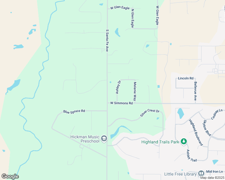map of restaurants, bars, coffee shops, grocery stores, and more near 13150 South Santa Fe Avenue in Edmond