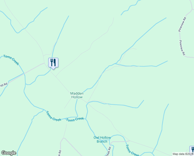 map of restaurants, bars, coffee shops, grocery stores, and more near in Pine View