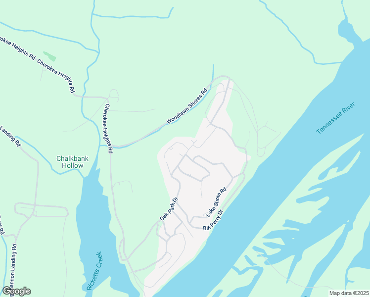 map of restaurants, bars, coffee shops, grocery stores, and more near 47 Hickory Lane in Sugar Tree