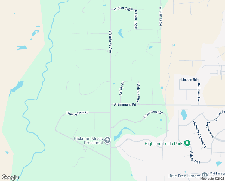 map of restaurants, bars, coffee shops, grocery stores, and more near 13150 South Santa Fe Avenue in Edmond