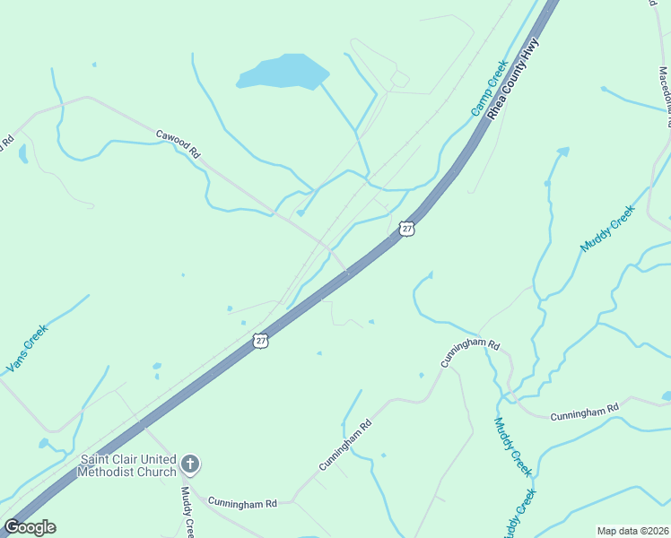 map of restaurants, bars, coffee shops, grocery stores, and more near Cawood Road in Spring City