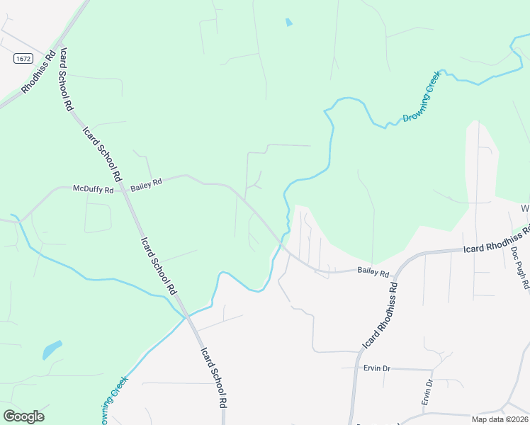 map of restaurants, bars, coffee shops, grocery stores, and more near 7925 Bailey Road in Connelly Springs