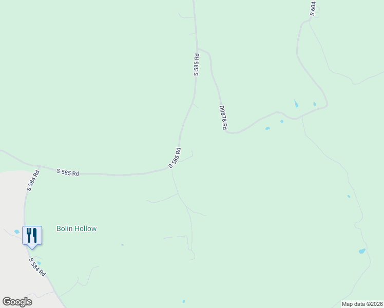 map of restaurants, bars, coffee shops, grocery stores, and more near 29505 South 585 Road in Bunch