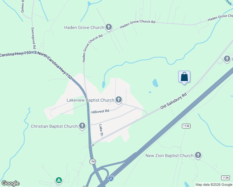 map of restaurants, bars, coffee shops, grocery stores, and more near 161 Rabon Trail in Linwood