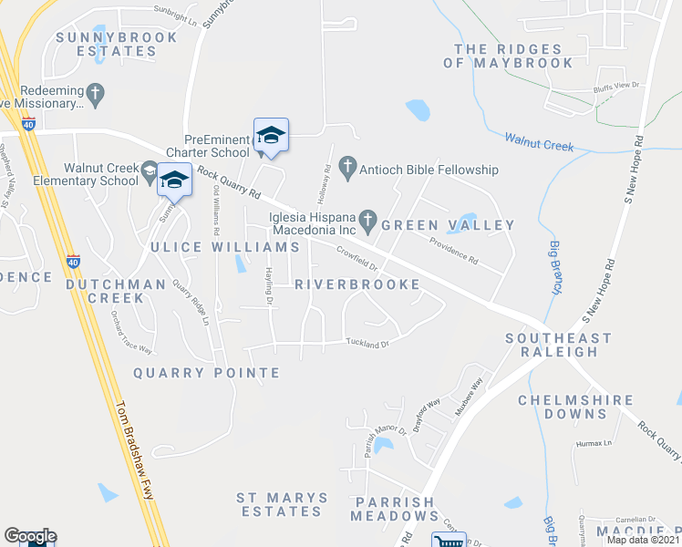 map of restaurants, bars, coffee shops, grocery stores, and more near 4205 Viewmont Drive in Raleigh