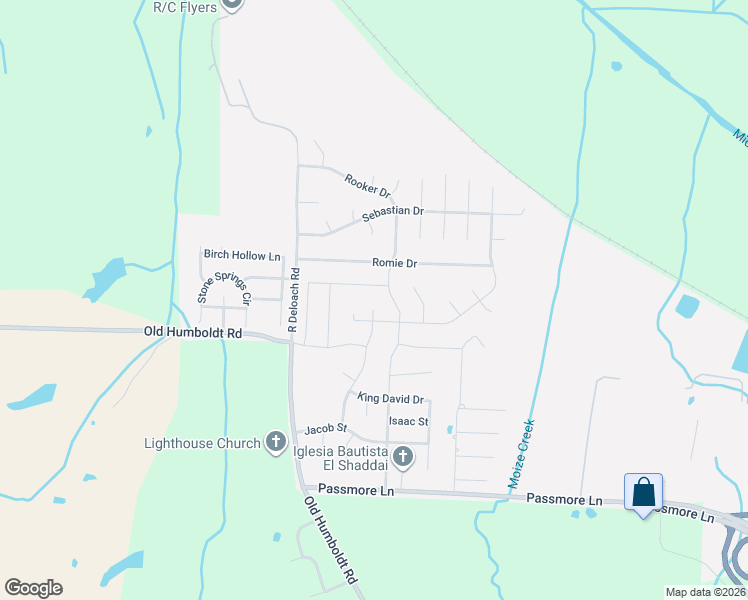 map of restaurants, bars, coffee shops, grocery stores, and more near 88 Romie Drive in Jackson