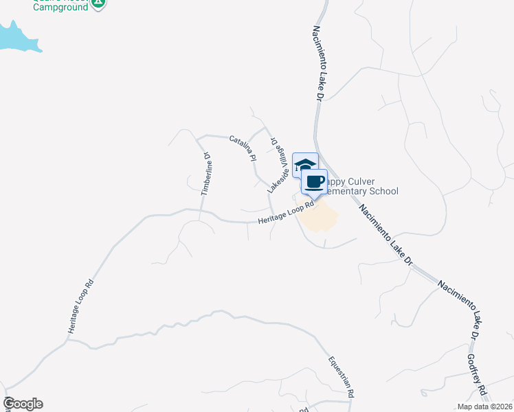 map of restaurants, bars, coffee shops, grocery stores, and more near 2425 Sand Harbor Court in Paso Robles