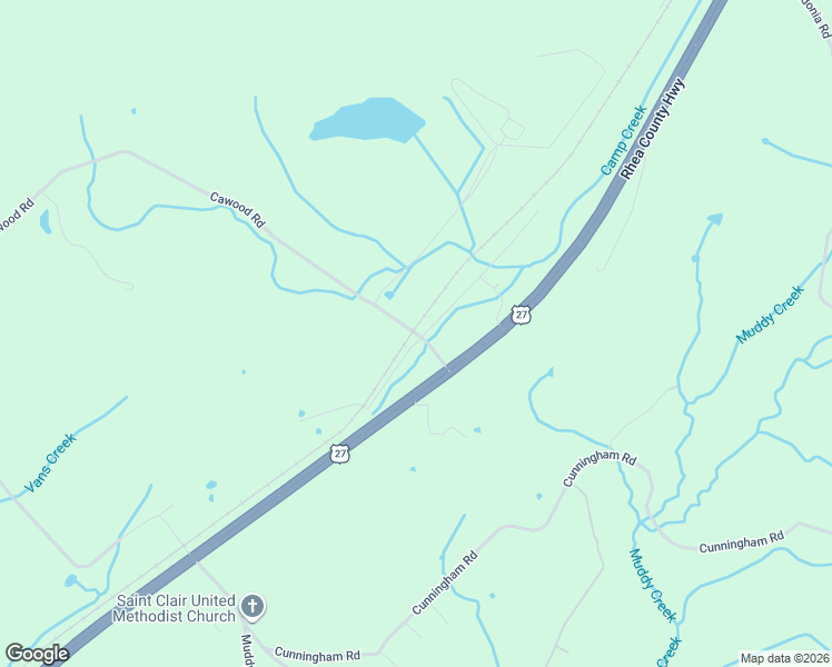 map of restaurants, bars, coffee shops, grocery stores, and more near Cawood Road in Spring City