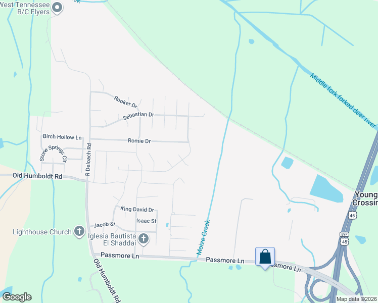 map of restaurants, bars, coffee shops, grocery stores, and more near 201 Romie Drive in Jackson