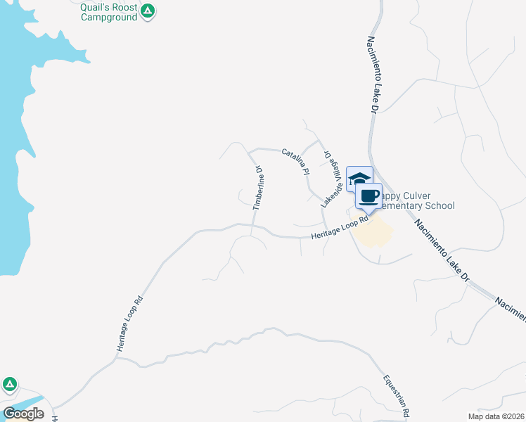 map of restaurants, bars, coffee shops, grocery stores, and more near 3555 Timberline Drive in Paso Robles