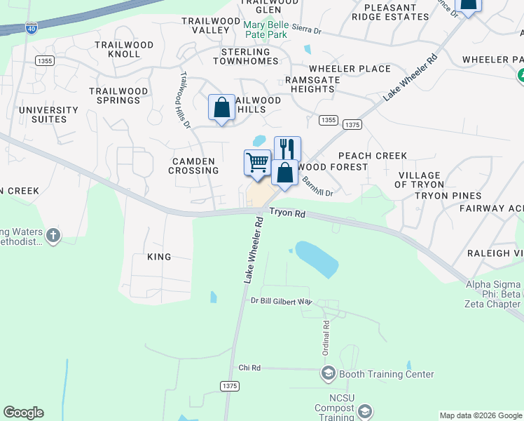 Tryon Rd & Lake Wheeler Rd, Raleigh NC Walk Score