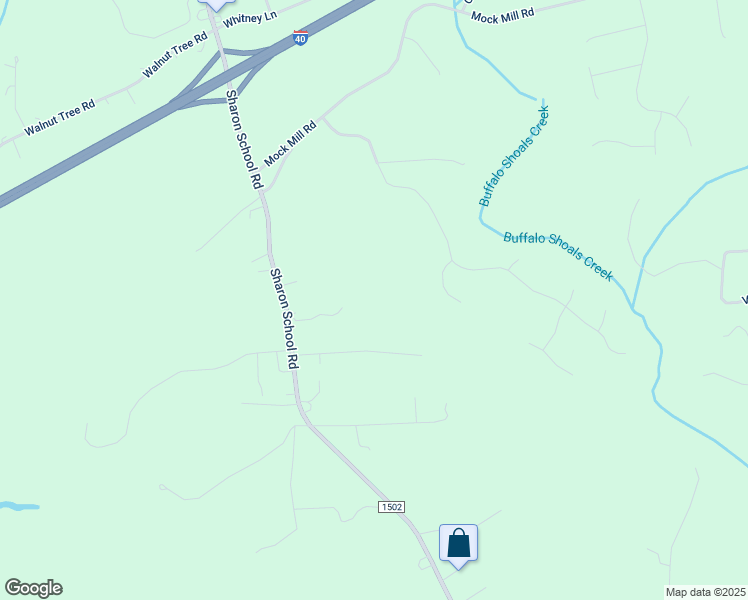 map of restaurants, bars, coffee shops, grocery stores, and more near Sharon School Road in Statesville