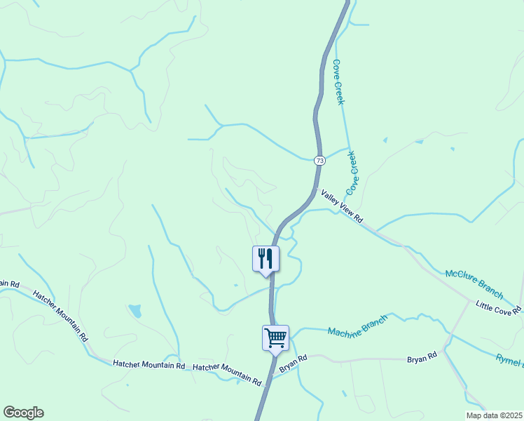 map of restaurants, bars, coffee shops, grocery stores, and more near 3170 Wears Overlook Way in Pigeon Forge