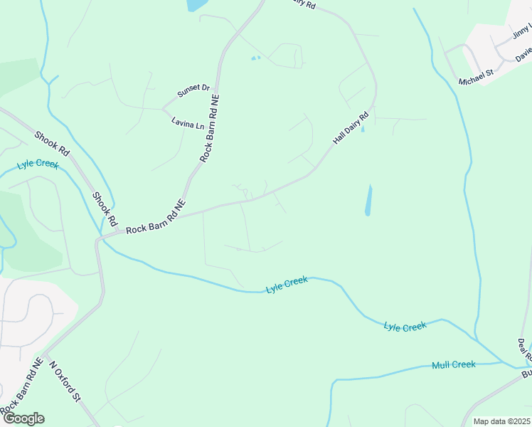 map of restaurants, bars, coffee shops, grocery stores, and more near 4086 Hall Dairy Road in Claremont