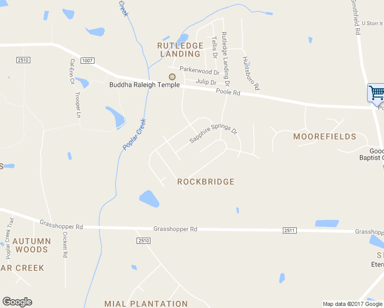 map of restaurants, bars, coffee shops, grocery stores, and more near 5213 Emerald Spring Drive in Knightdale