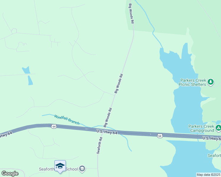 map of restaurants, bars, coffee shops, grocery stores, and more near Big Woods Road in Chapel Hill