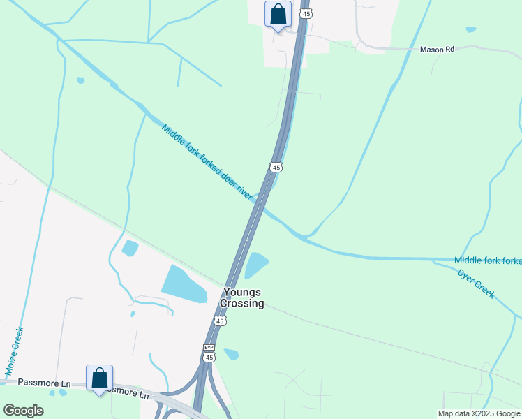 map of restaurants, bars, coffee shops, grocery stores, and more near 1189 Tennessee 5 in Humboldt