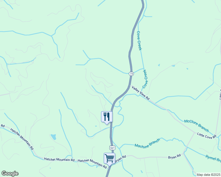 map of restaurants, bars, coffee shops, grocery stores, and more near 3170 Wears Overlook Way in Pigeon Forge