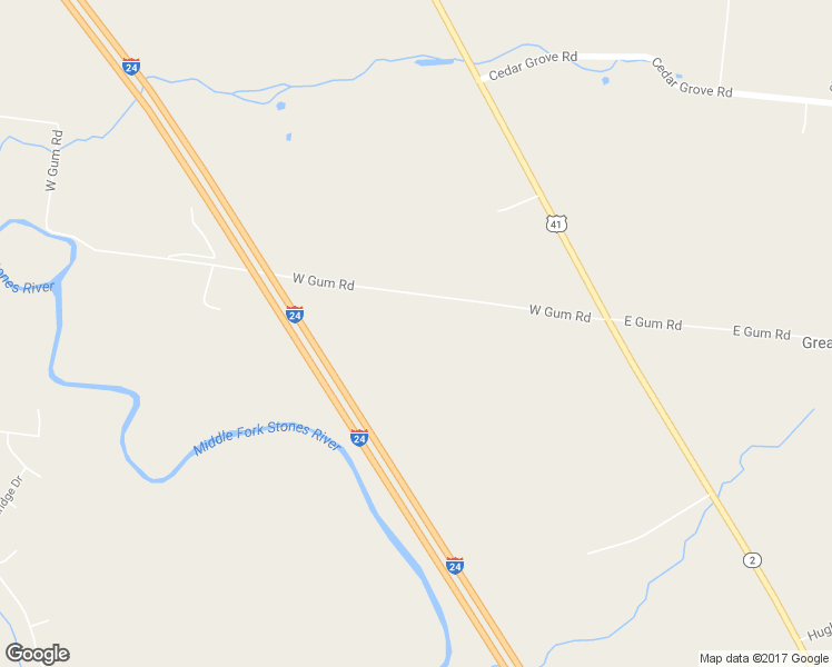 map of restaurants, bars, coffee shops, grocery stores, and more near 7116 West Gum Road in Murfreesboro