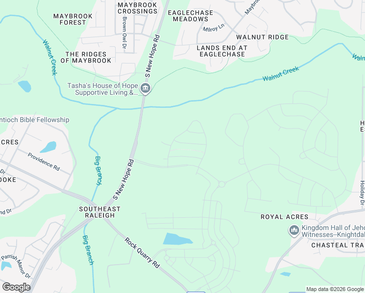 map of restaurants, bars, coffee shops, grocery stores, and more near 5033 Tura Street in Raleigh