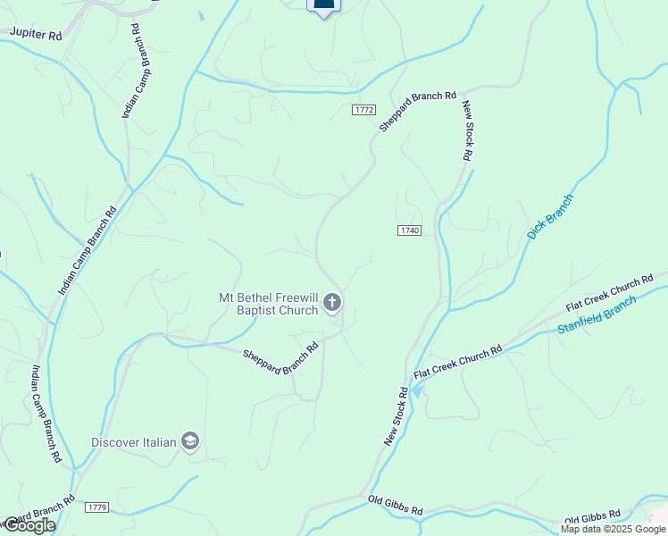map of restaurants, bars, coffee shops, grocery stores, and more near 310 Sheppard Branch Road in Weaverville