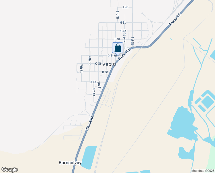 map of restaurants, bars, coffee shops, grocery stores, and more near 82075 Trona Road in San Bernardino County