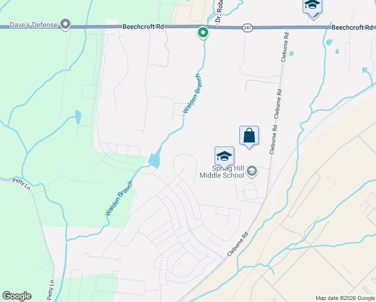 map of restaurants, bars, coffee shops, grocery stores, and more near 133 Carr Drive in Spring Hill