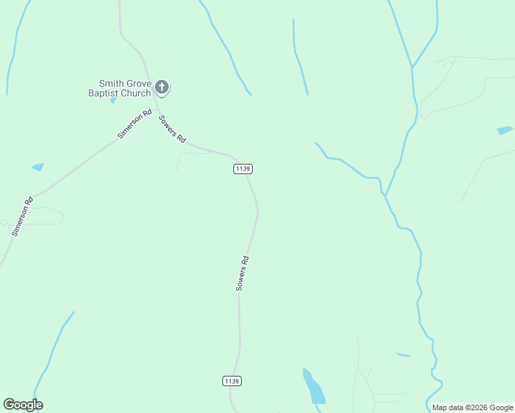 map of restaurants, bars, coffee shops, grocery stores, and more near State Road 1139 in Davidson County