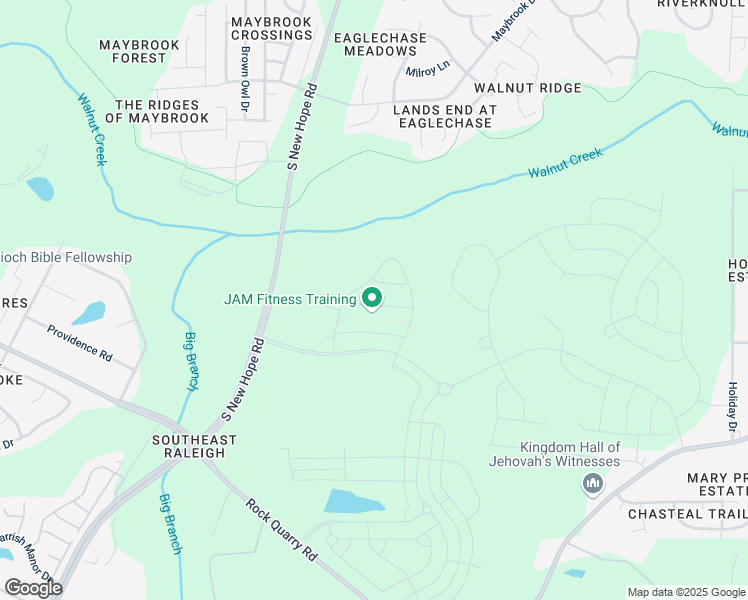 map of restaurants, bars, coffee shops, grocery stores, and more near 5025 Kota Street in Raleigh