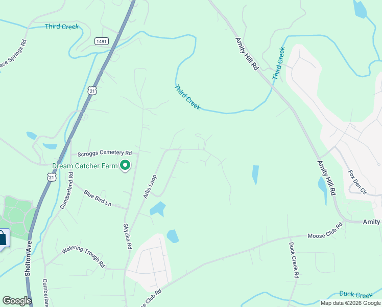 map of restaurants, bars, coffee shops, grocery stores, and more near 112 Apple Valley Lane in Statesville
