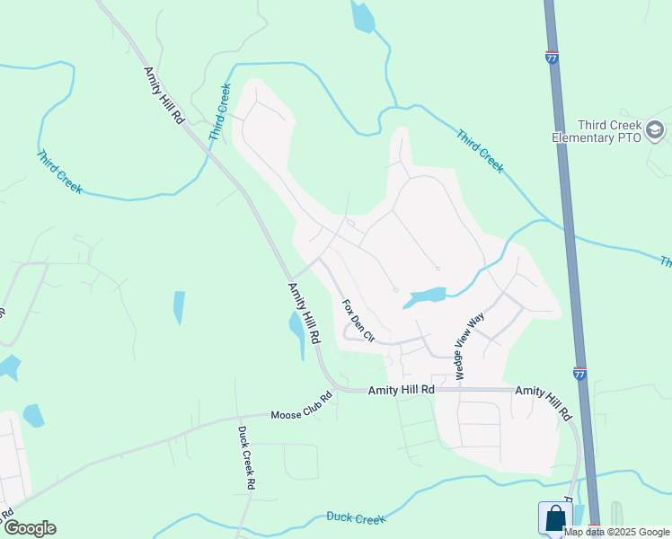 map of restaurants, bars, coffee shops, grocery stores, and more near 113 Fox Den Circle in Statesville