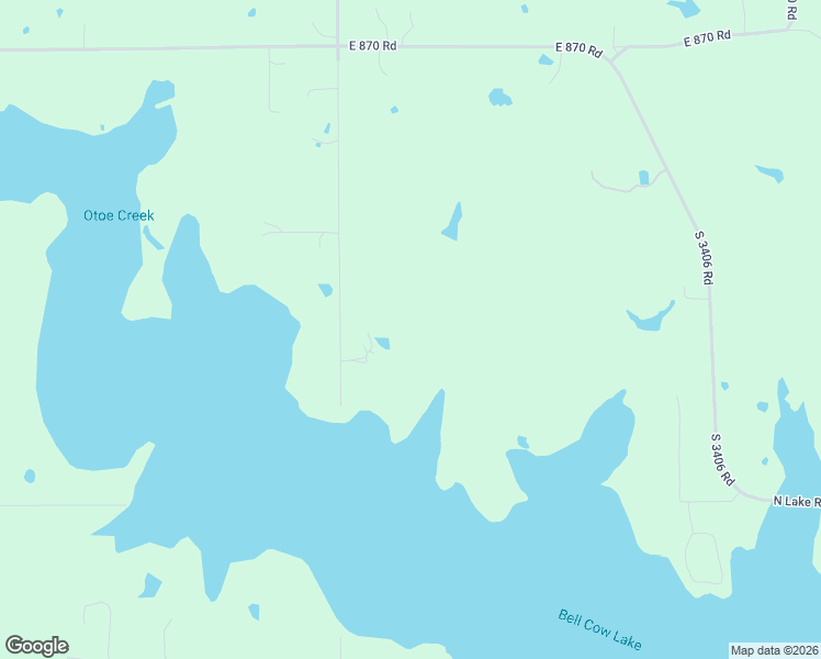 map of restaurants, bars, coffee shops, grocery stores, and more near 870682 South 3400 Road in Chandler