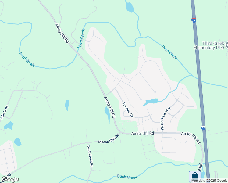 map of restaurants, bars, coffee shops, grocery stores, and more near 104 Fox Den Circle in Statesville