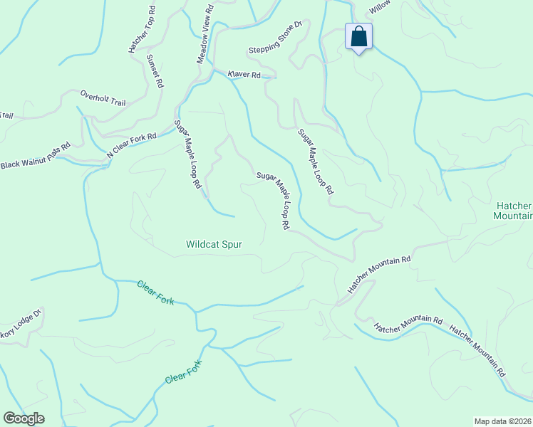 map of restaurants, bars, coffee shops, grocery stores, and more near 3325 Shagbark Hickory Ridge in Sevierville